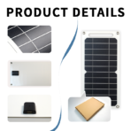 300×140mm Semi-Flexible PET Solar Panel - 图片 11